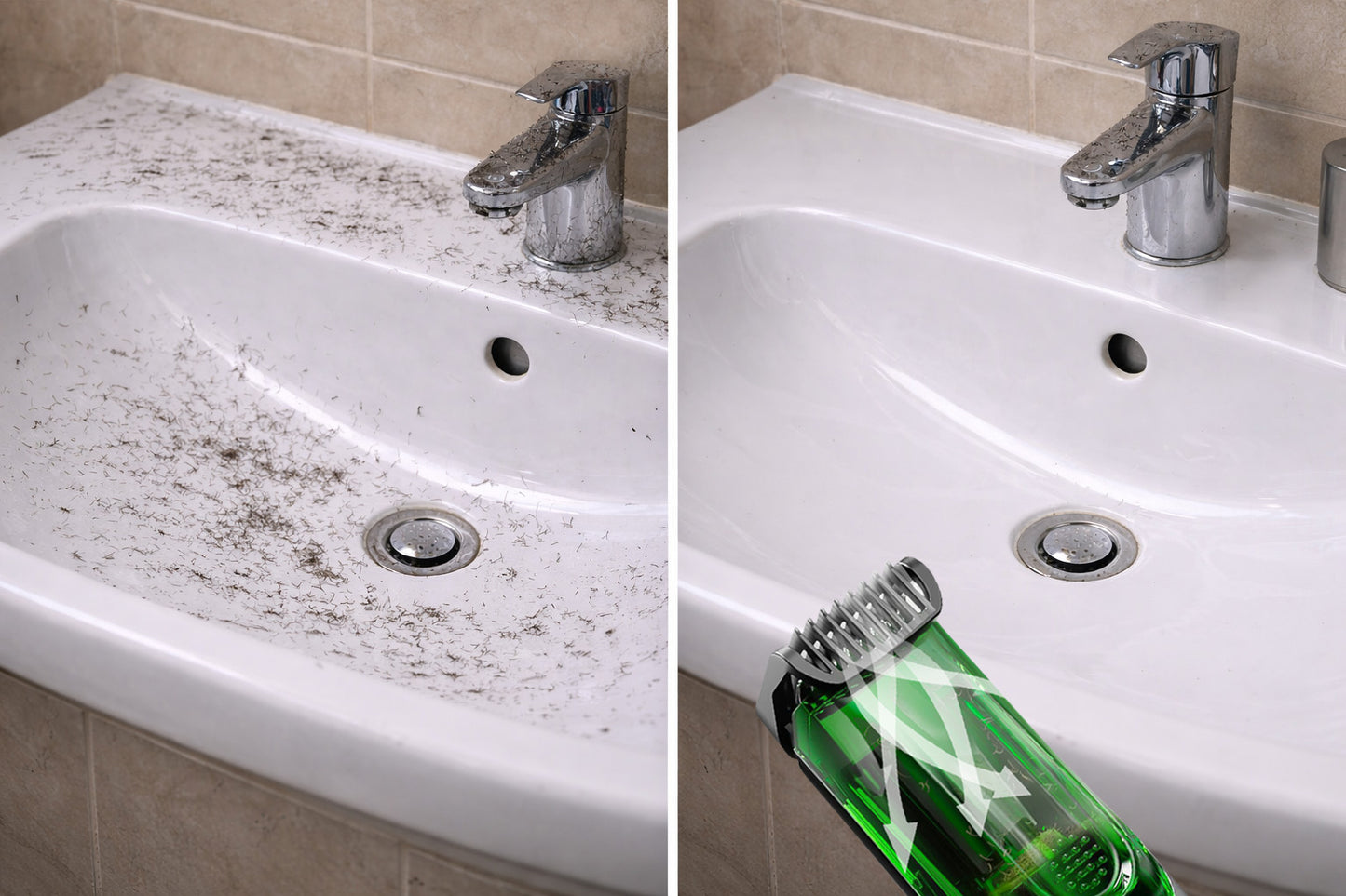 ZeroMess® Scheerapparaat met Vacuum Afzuiging